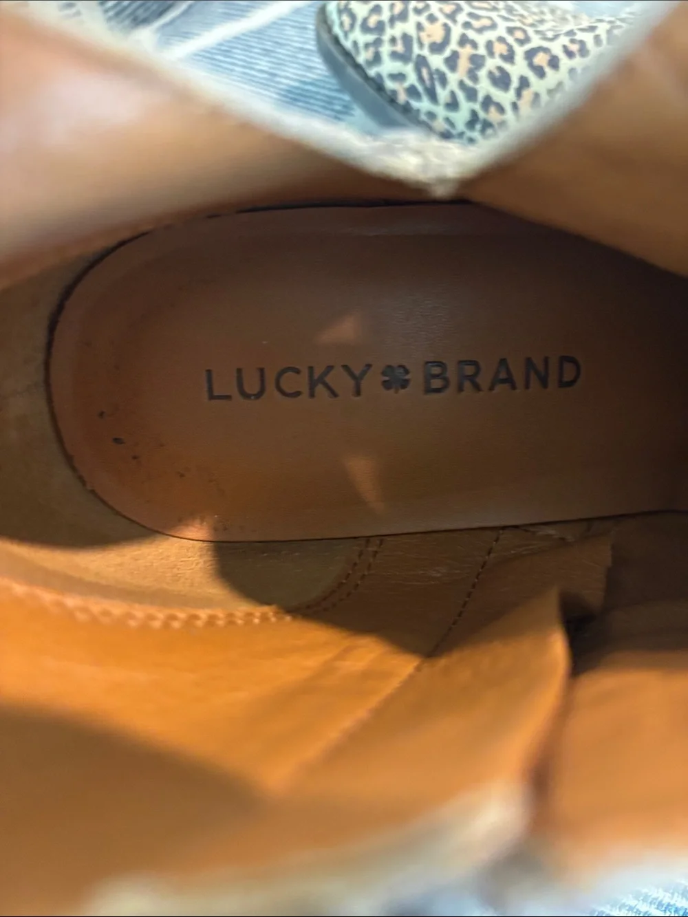 Lucky Brand Leopard-Print Ankle Booties in Neutral Tones